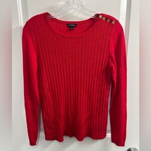 Talbots Red Long Sleeve Shirt Sz XS